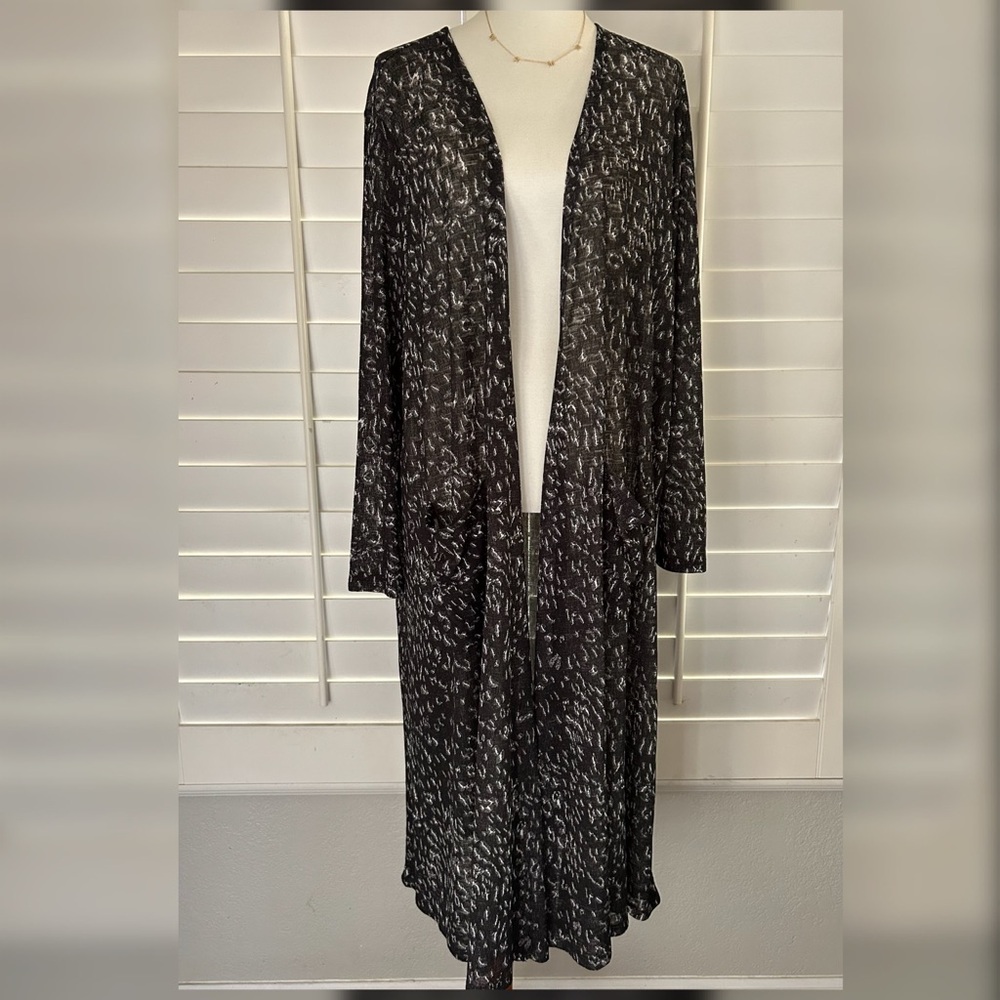 🖤LULAROE • “Sarah” Open Front Maxi Cardigan Sweater (XL/fits14-18)